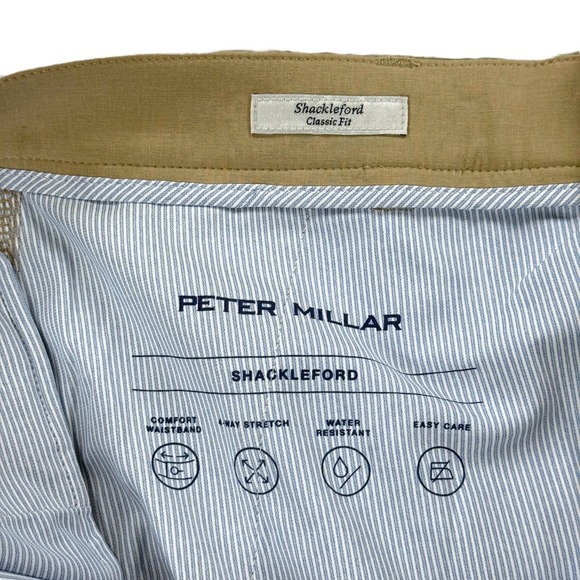 NWT Peter Millar Shackleford Performance Hybrid Short Mens Size 34 Khaki - $108 - Picture 6 of 14